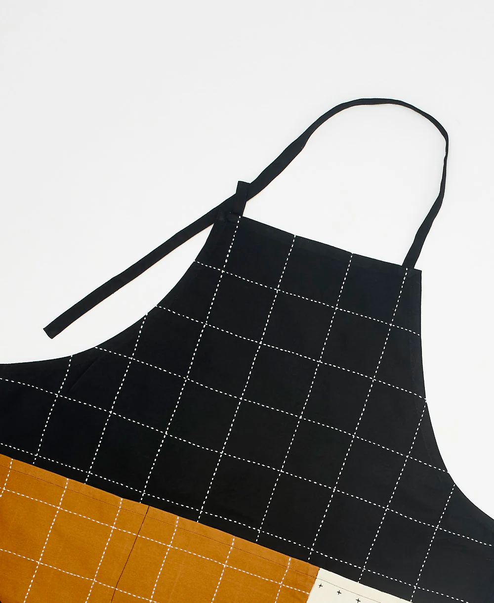 Organic Cotton Bib Apron - Charcoal - Image 4