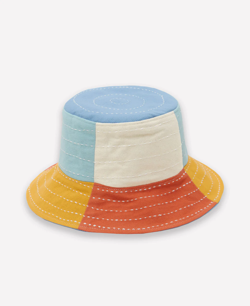 Checkered Baby Bucket Hat - Dusk - Image 6