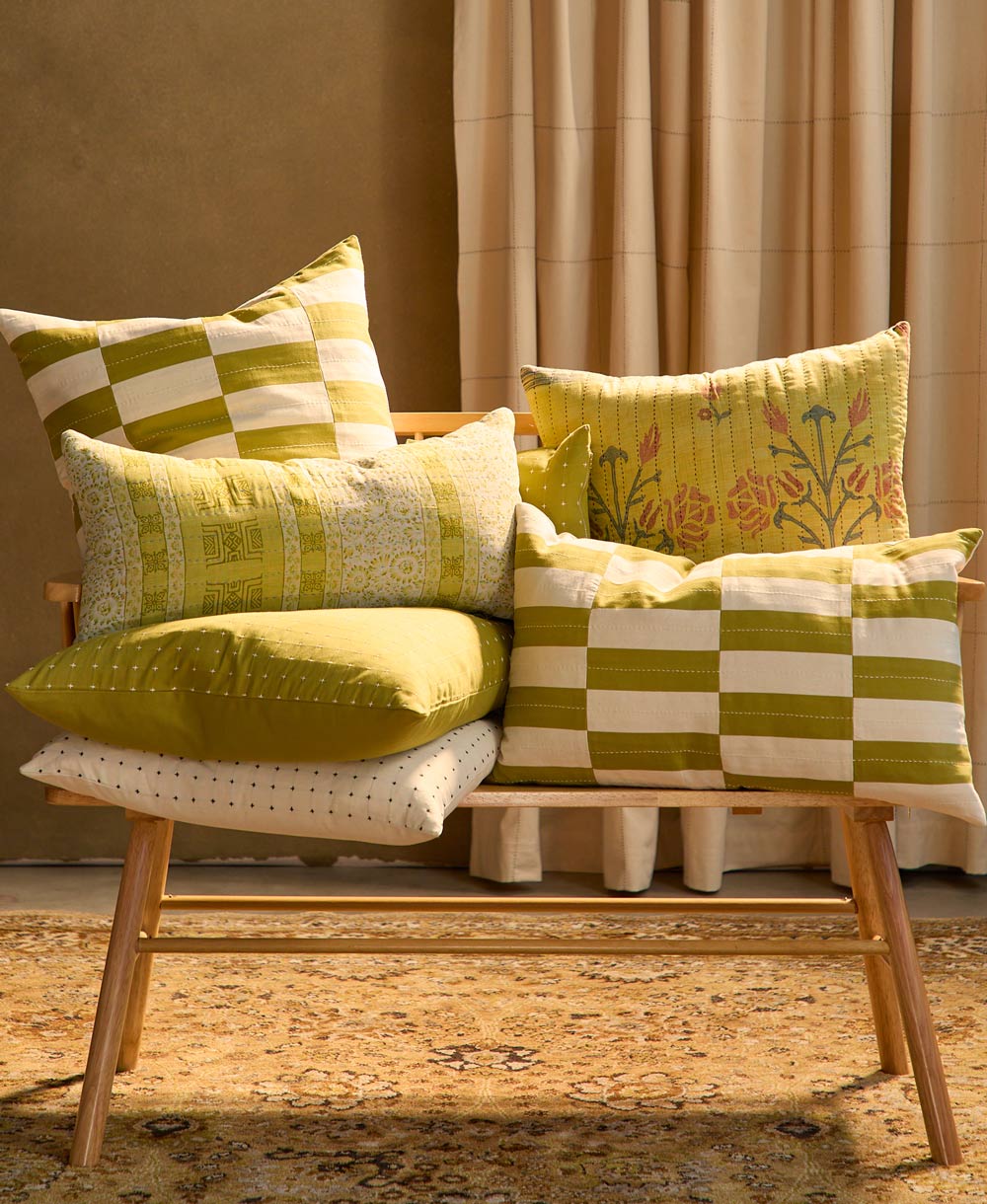 Checkered Lumbar Pillow - Image 12