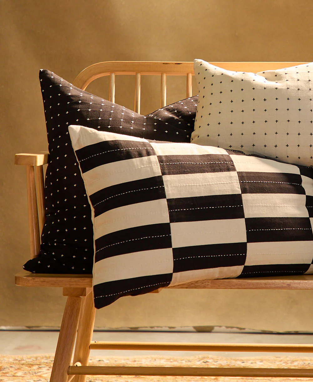 Checkered Lumbar Pillow - Image 17