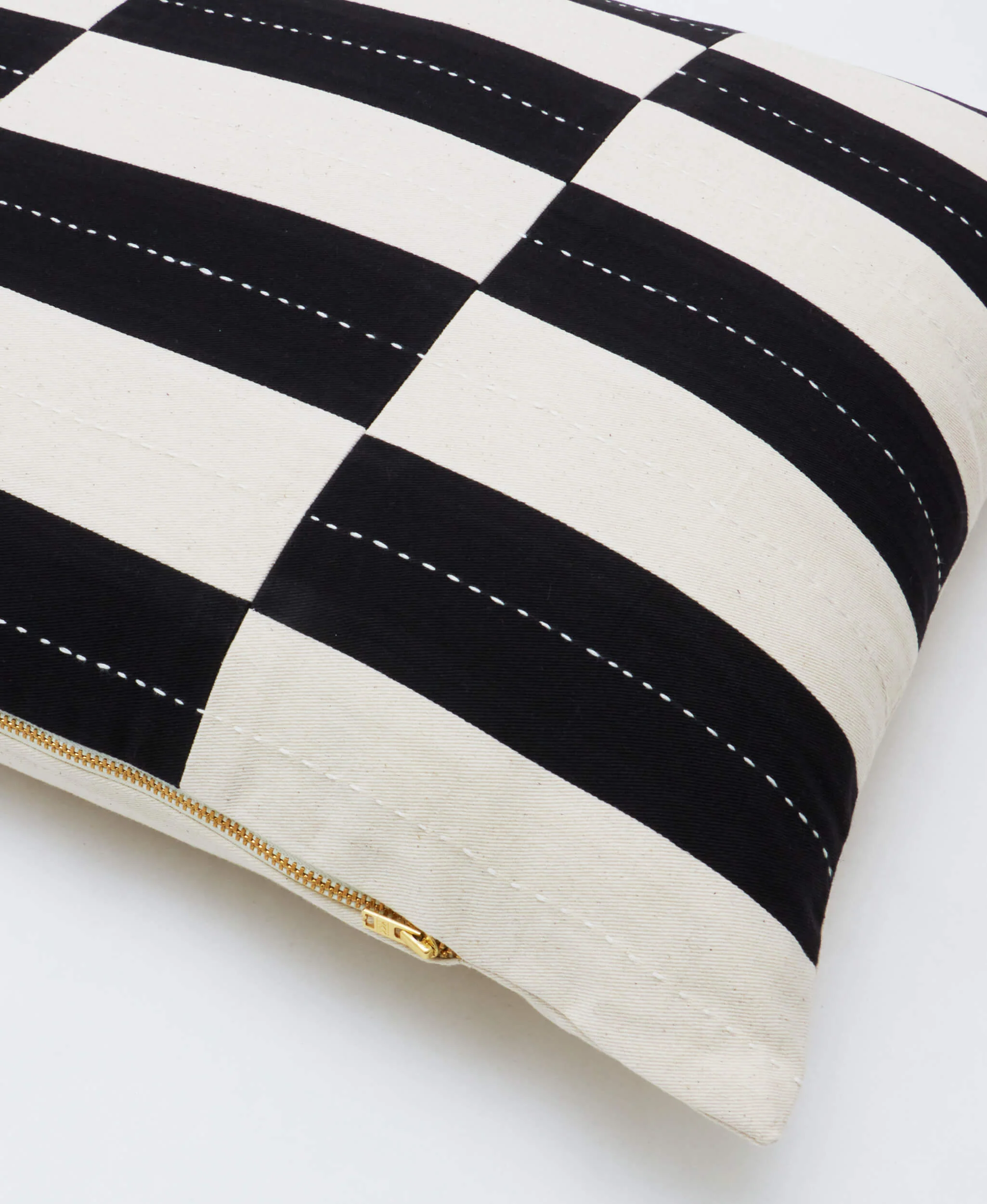 Checkered Lumbar Pillow - Image 18