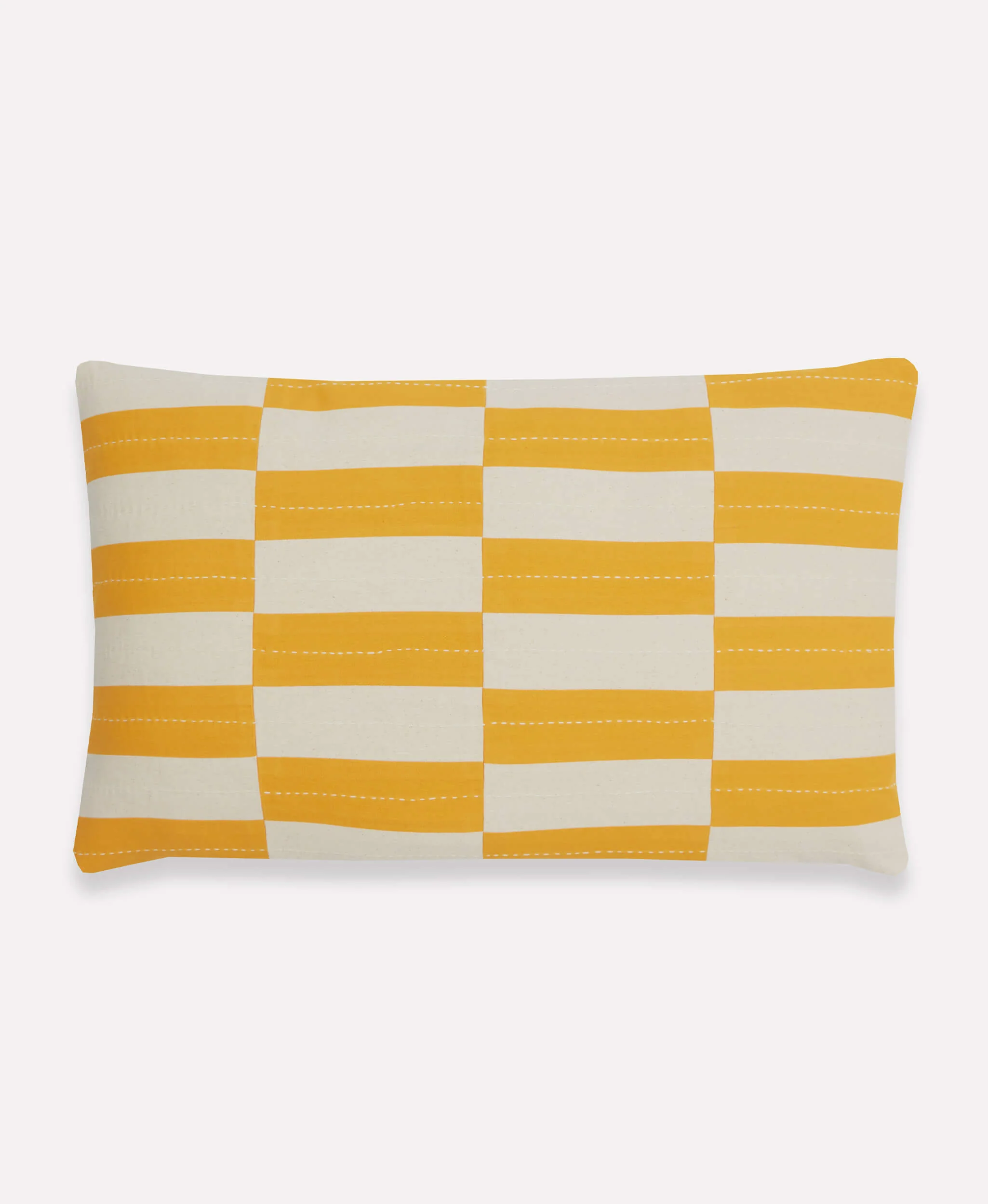 Checkered Lumbar Pillow - Image 6