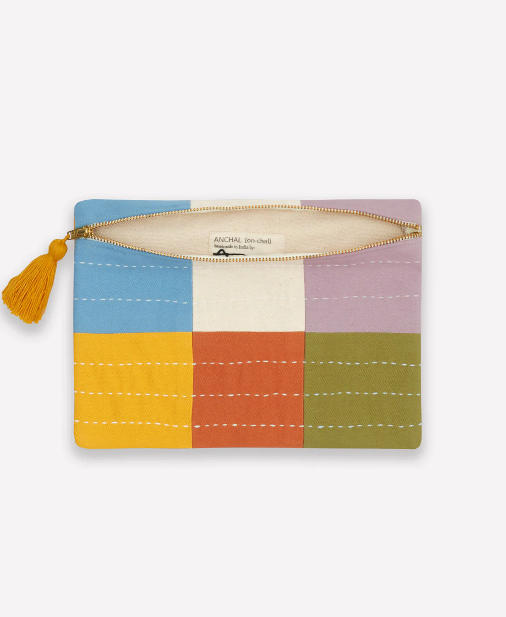 Checkered Pouch - Cloud - Image 5
