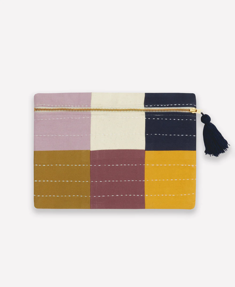 Checkered Pouch - Lilac - Image 3