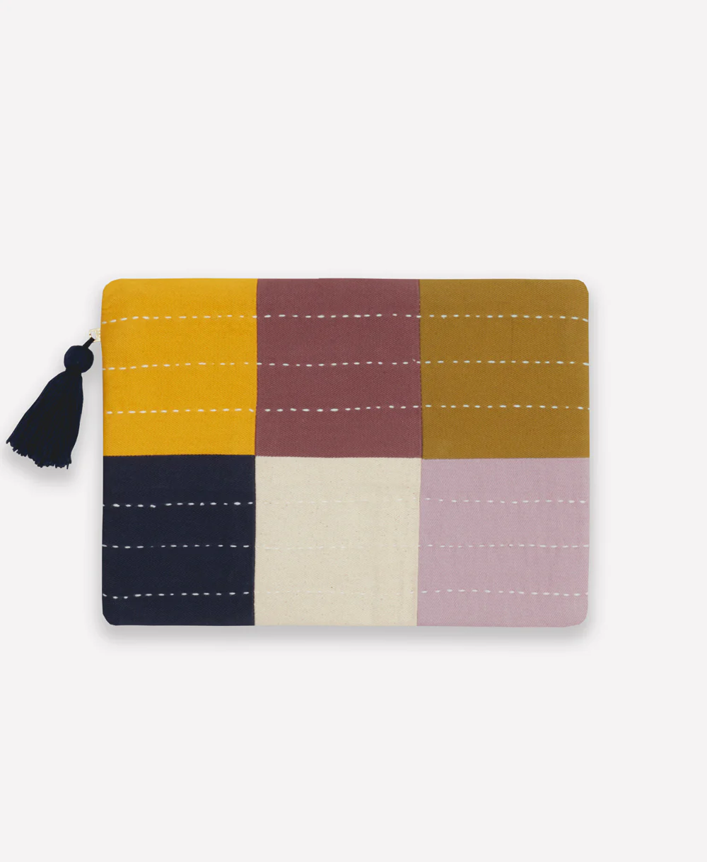 Checkered Pouch - Lilac - Image 4
