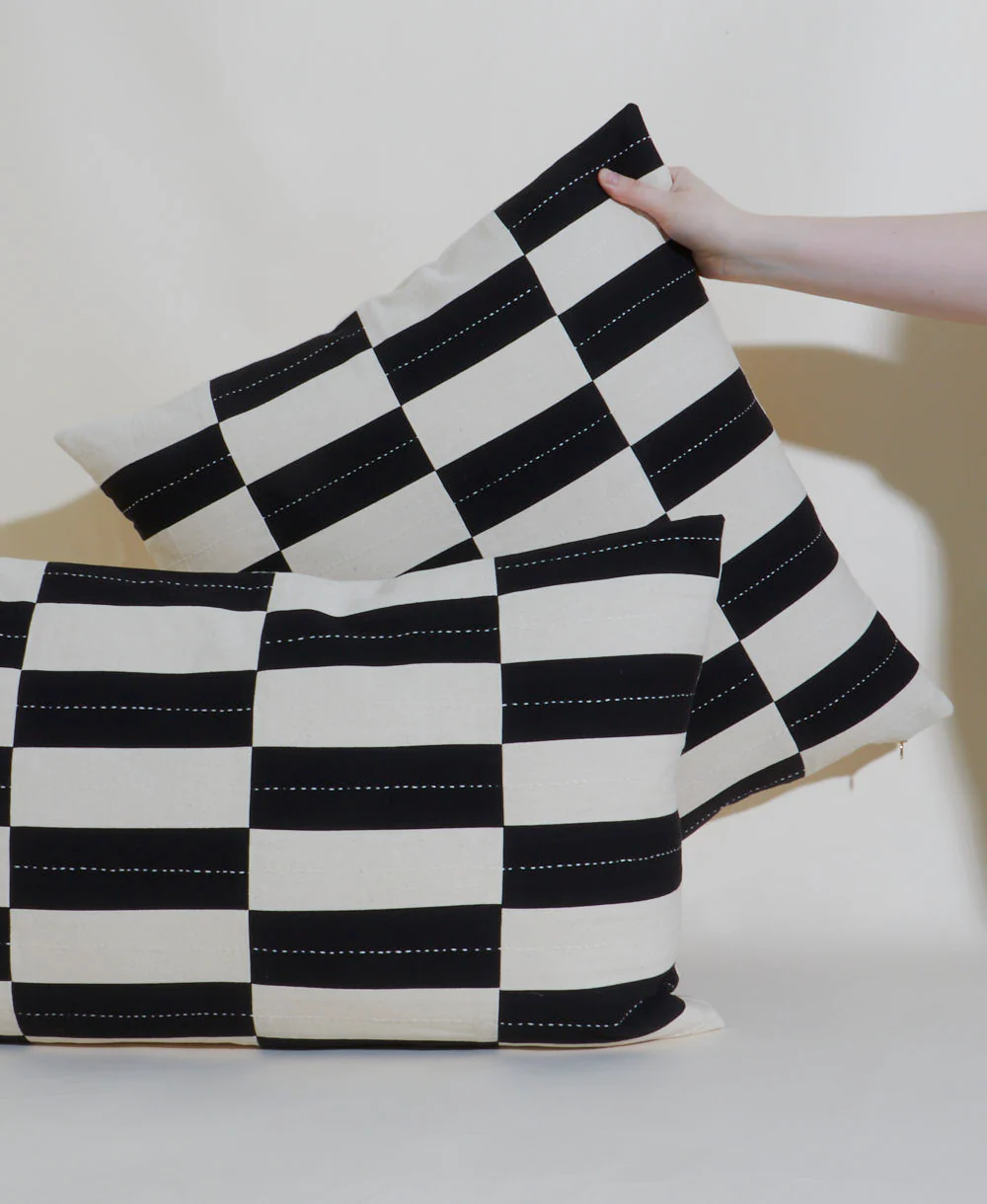 Checkered Throw Pillow - Image 24