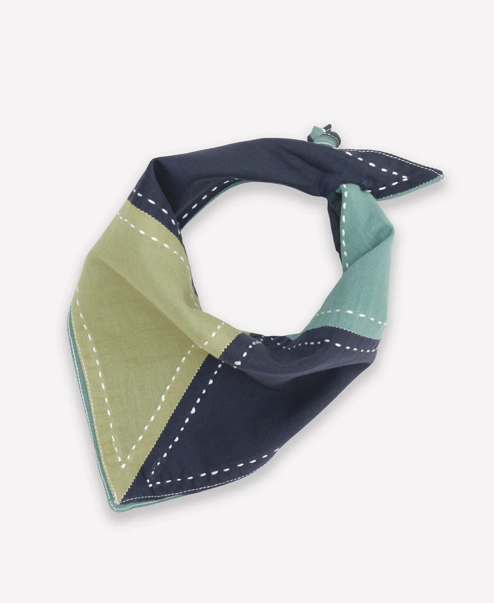 Colorblock Bandana Baby Bib - Image 3