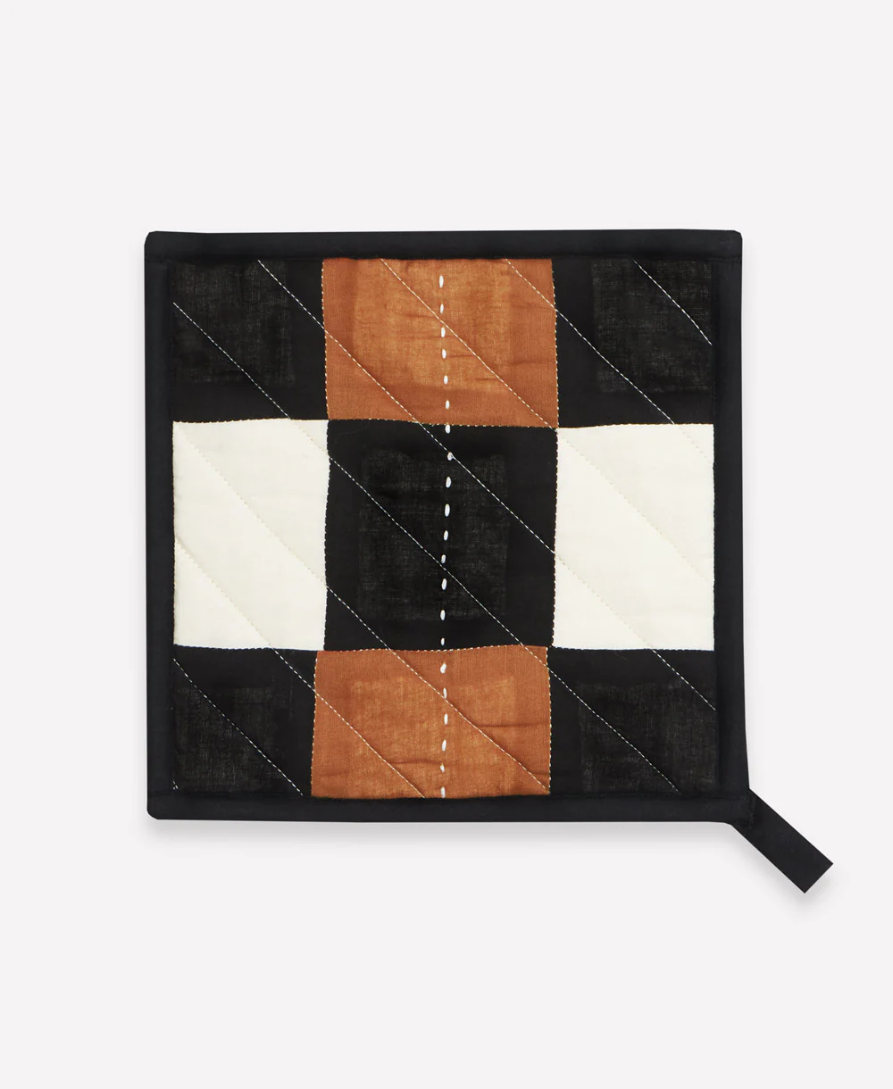 Colorblock Pot Holder - Camel