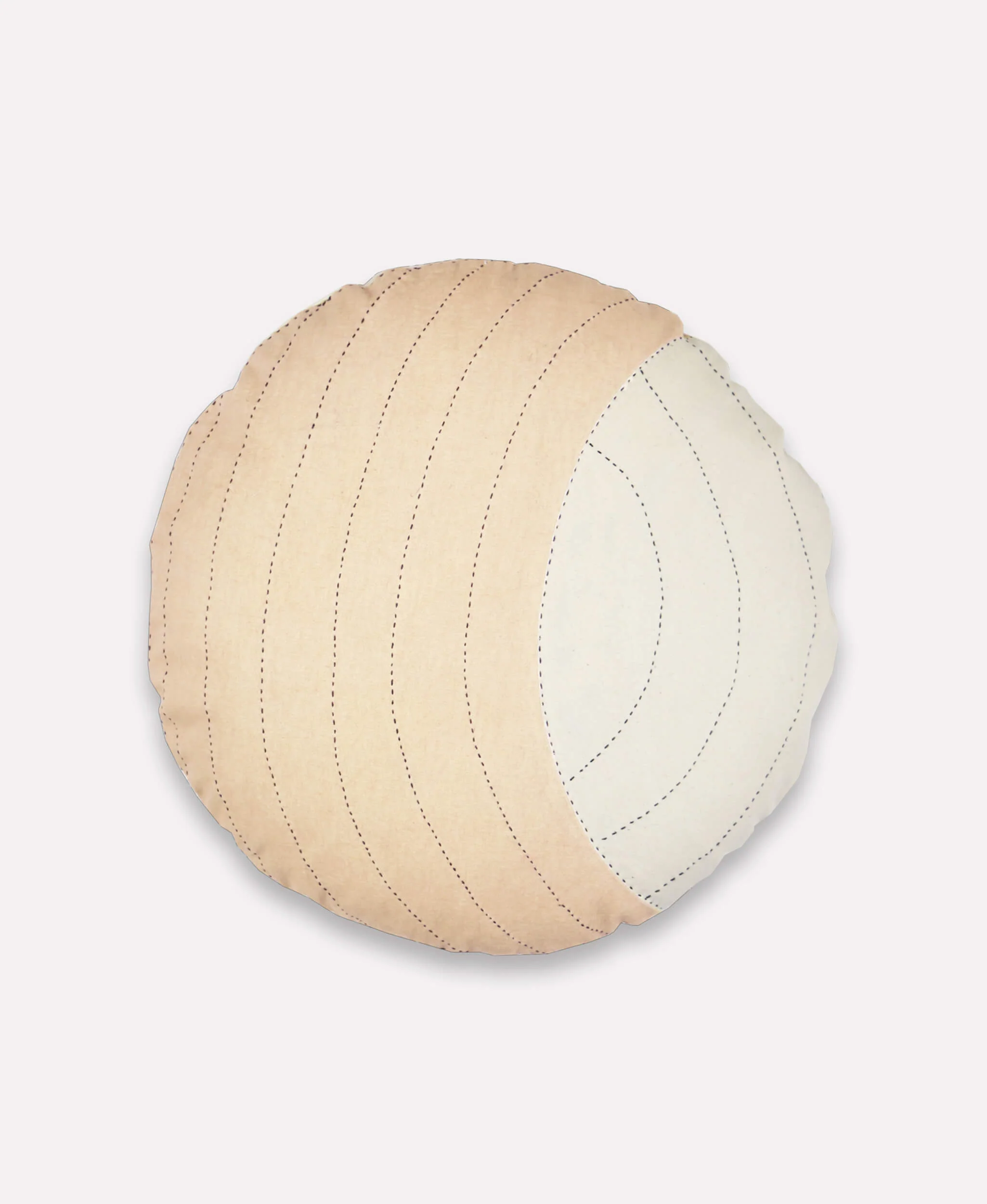 Crescent Round Pillow - Ivory