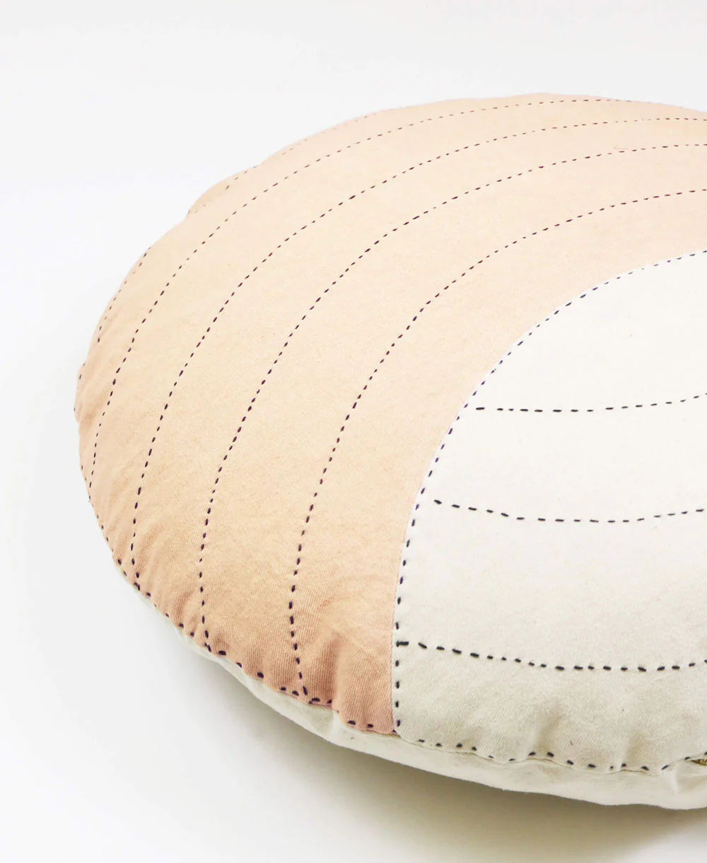 Crescent Round Pillow - Ivory - Image 3