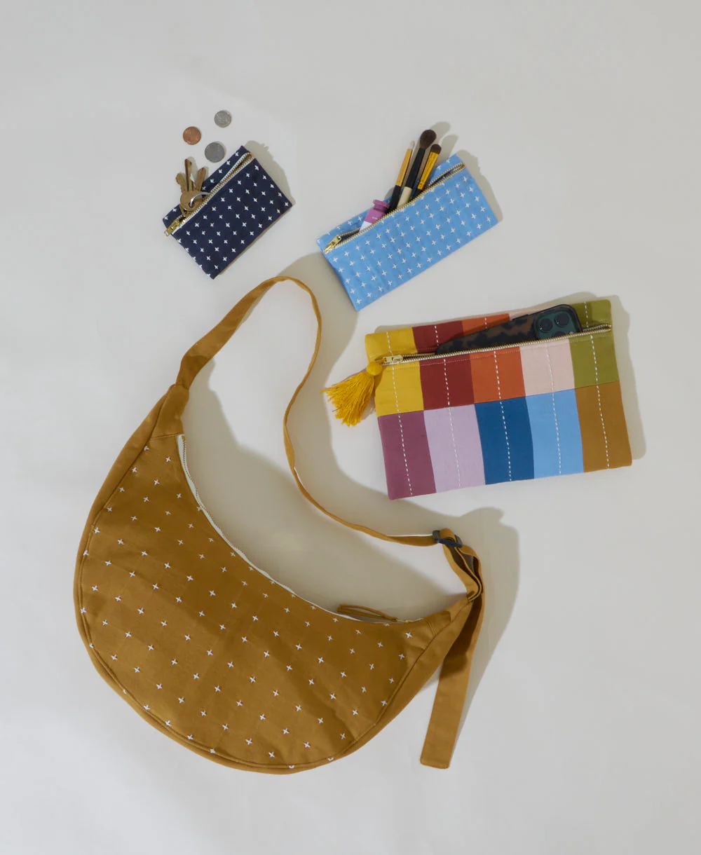 Cross-stitch Crescent Bag - Image 10