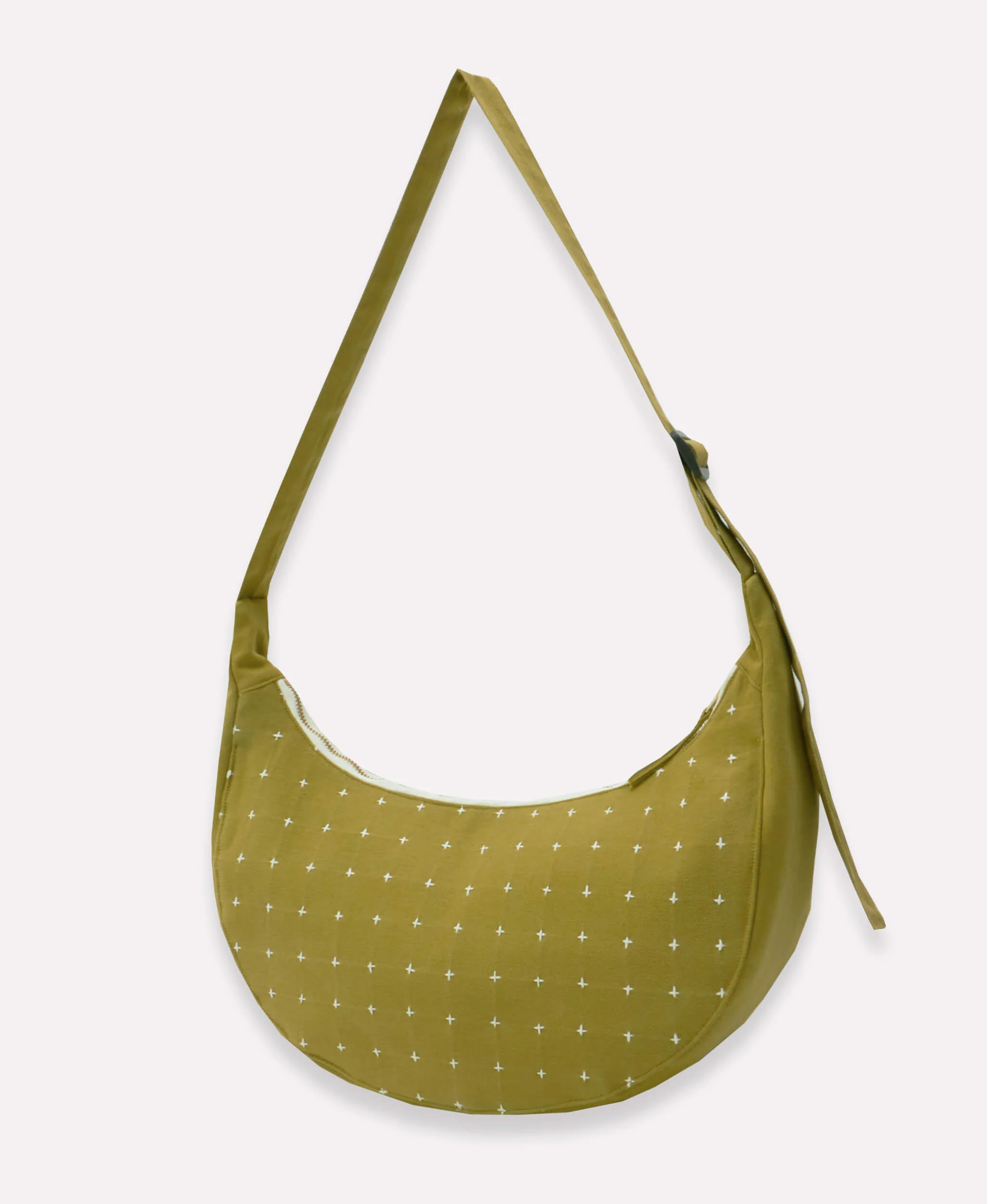 Cross-stitch Crescent Bag - Image 3
