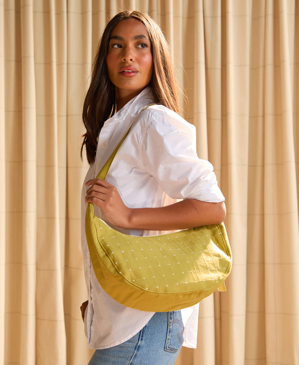 Cross-stitch Crescent Bag - Image 4