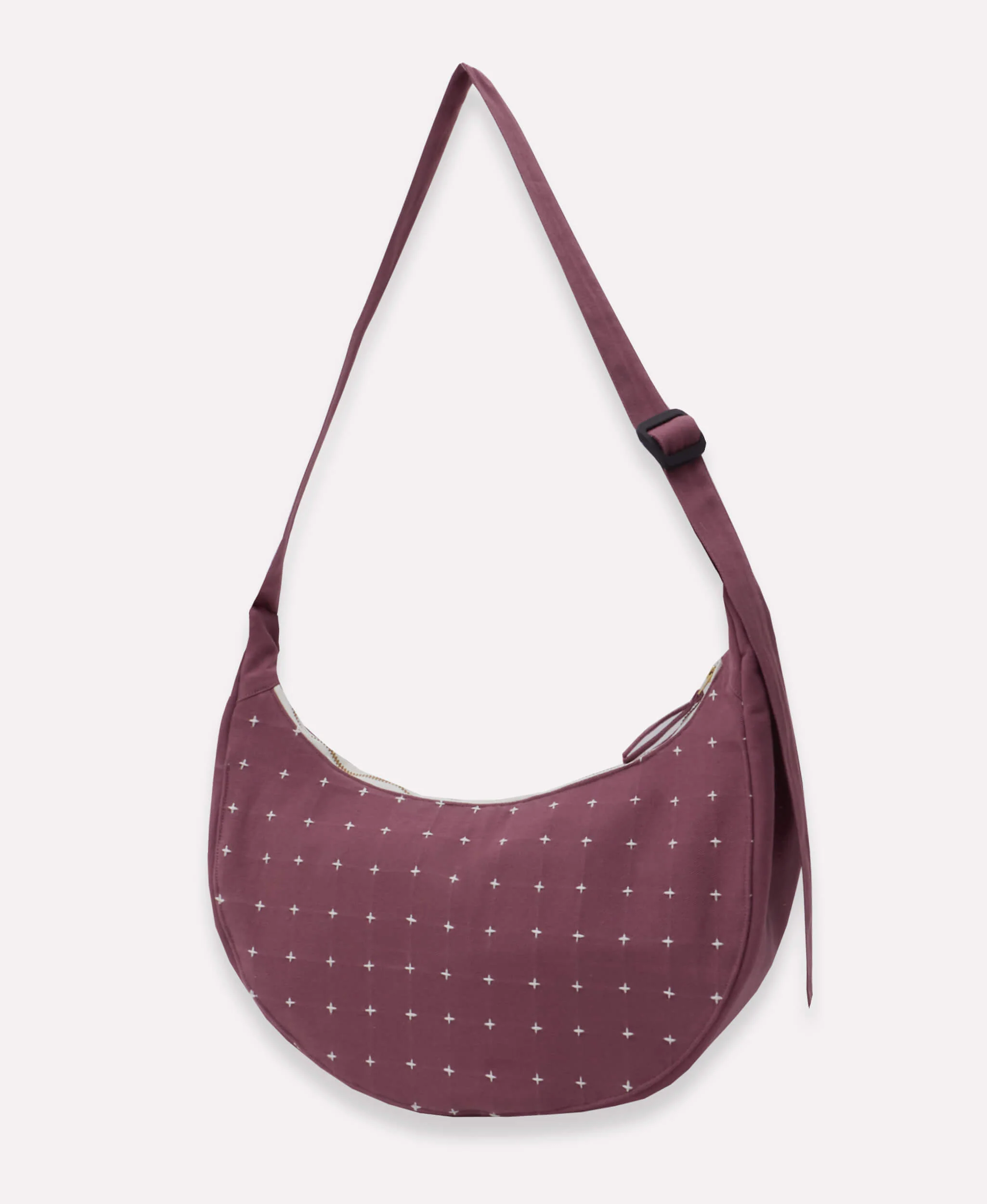 Cross-stitch Crescent Bag - Image 5