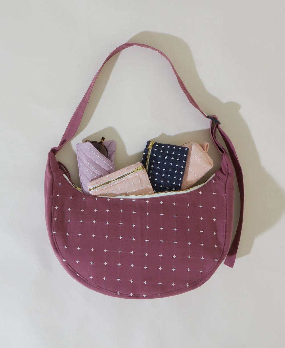Cross-stitch Crescent Bag - Image 7