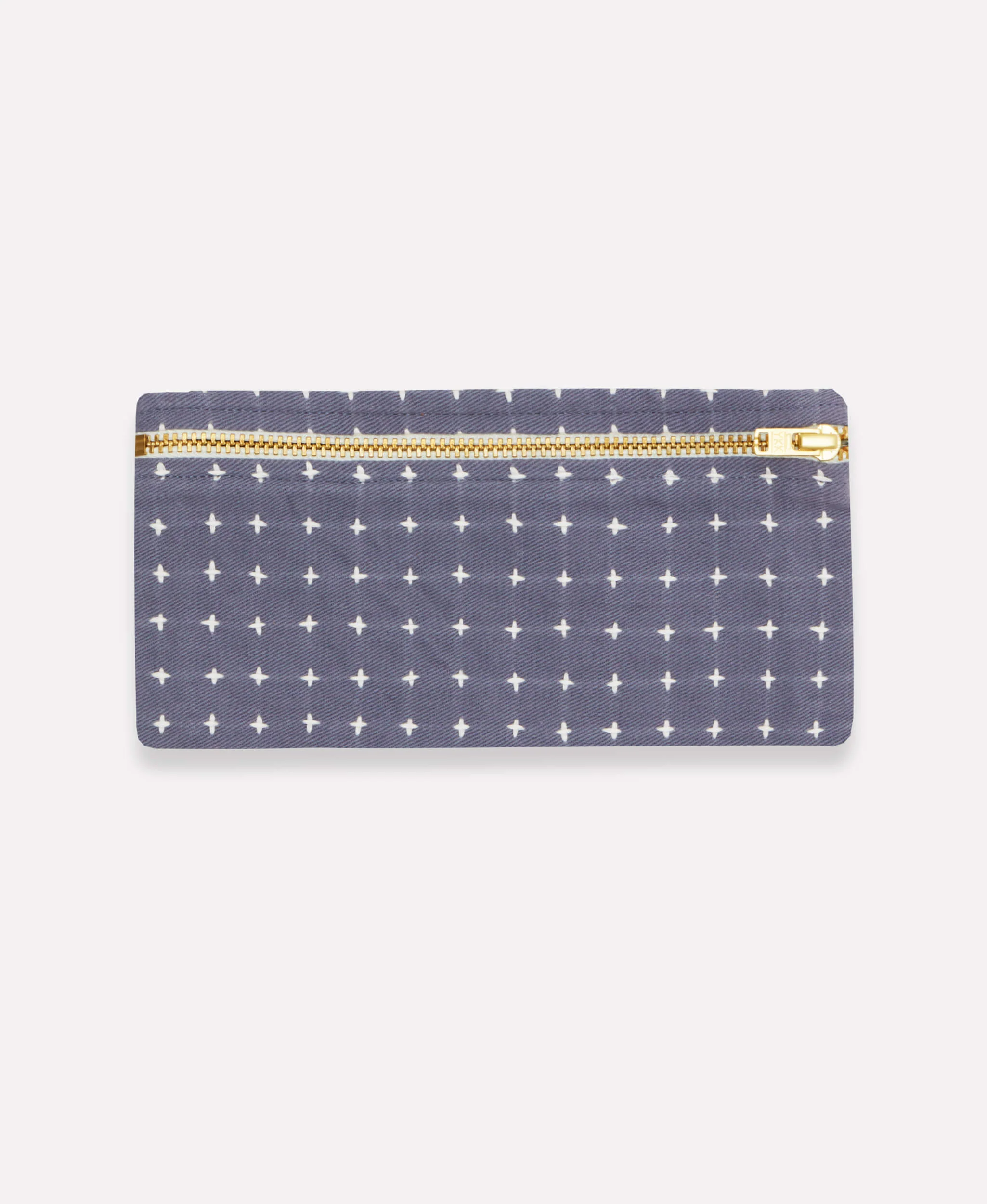 Cross-Stitch Pencil Case - Slate