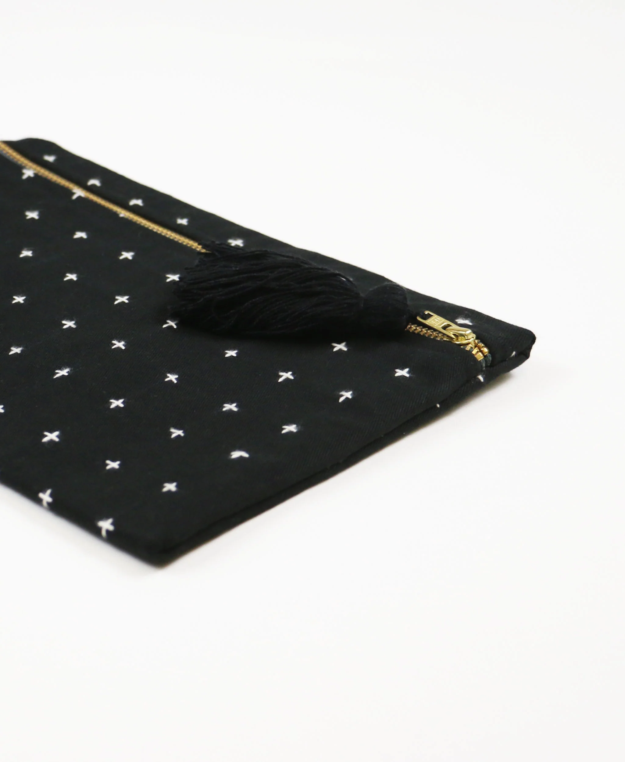 Cross-Stitch Pouch - Charcoal - Image 3