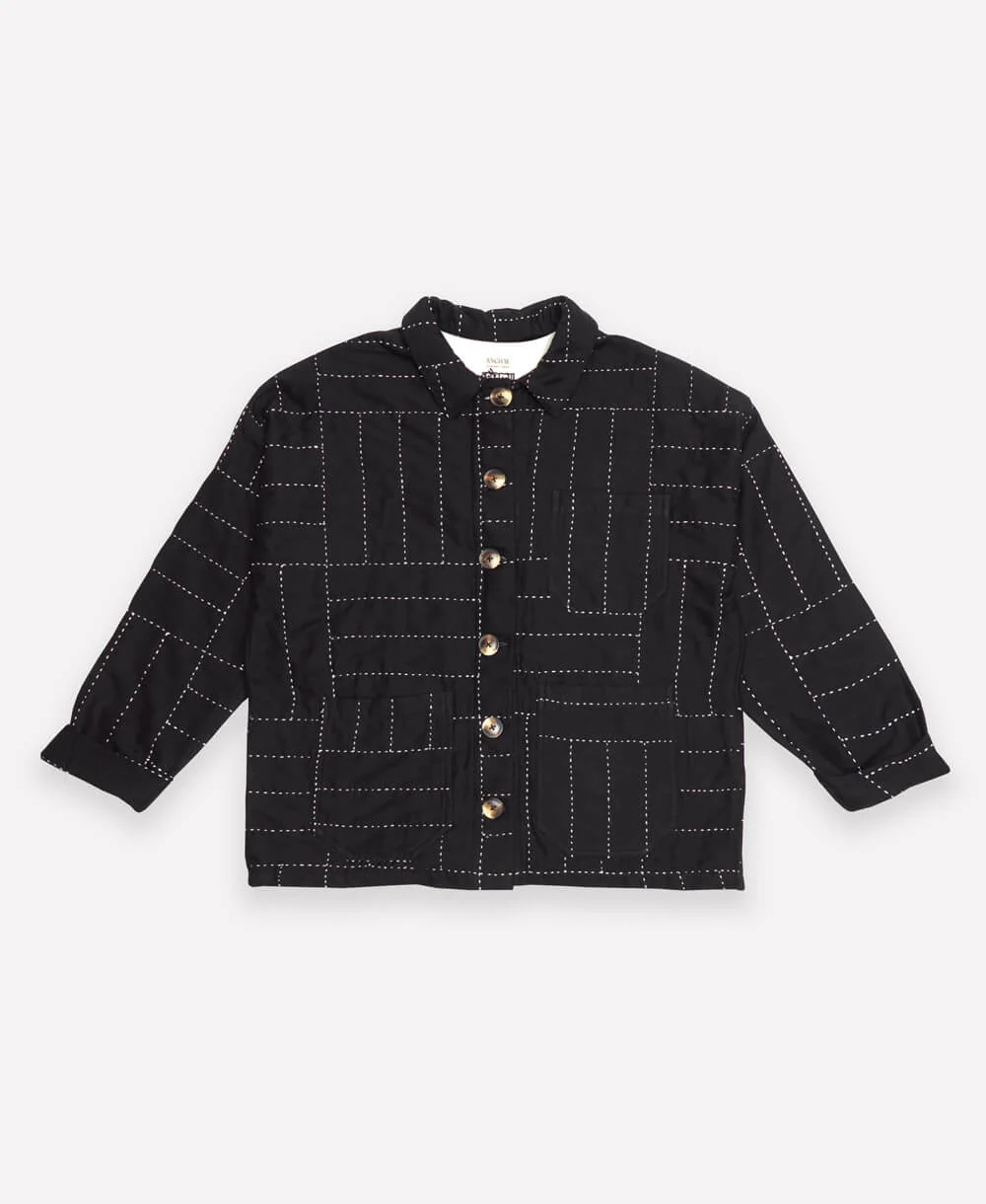 Crosshatch Quilted Chore Jacket - Image 3