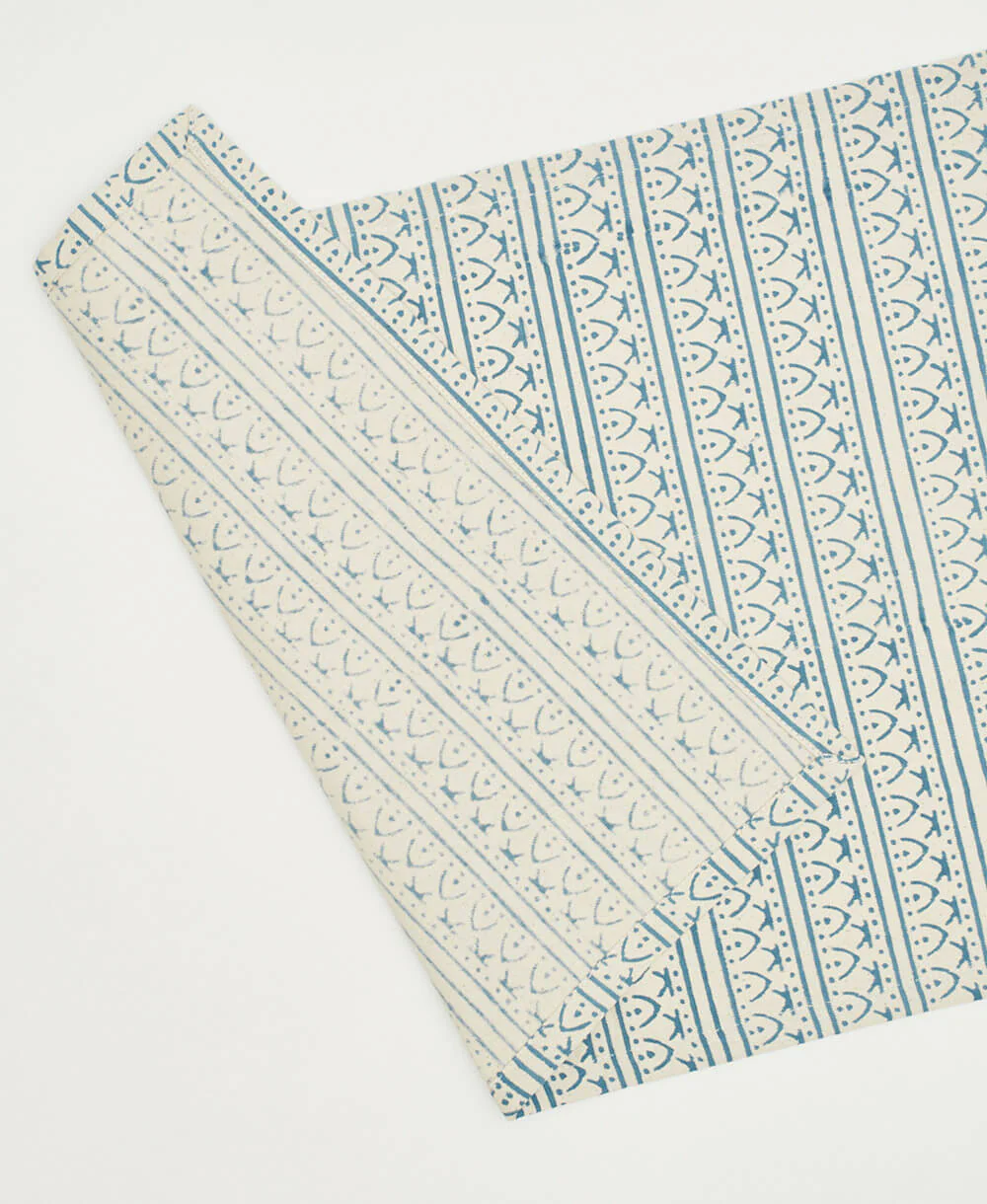 Graphic Block Print Cotton Placemats - Set of 2 - Image 3