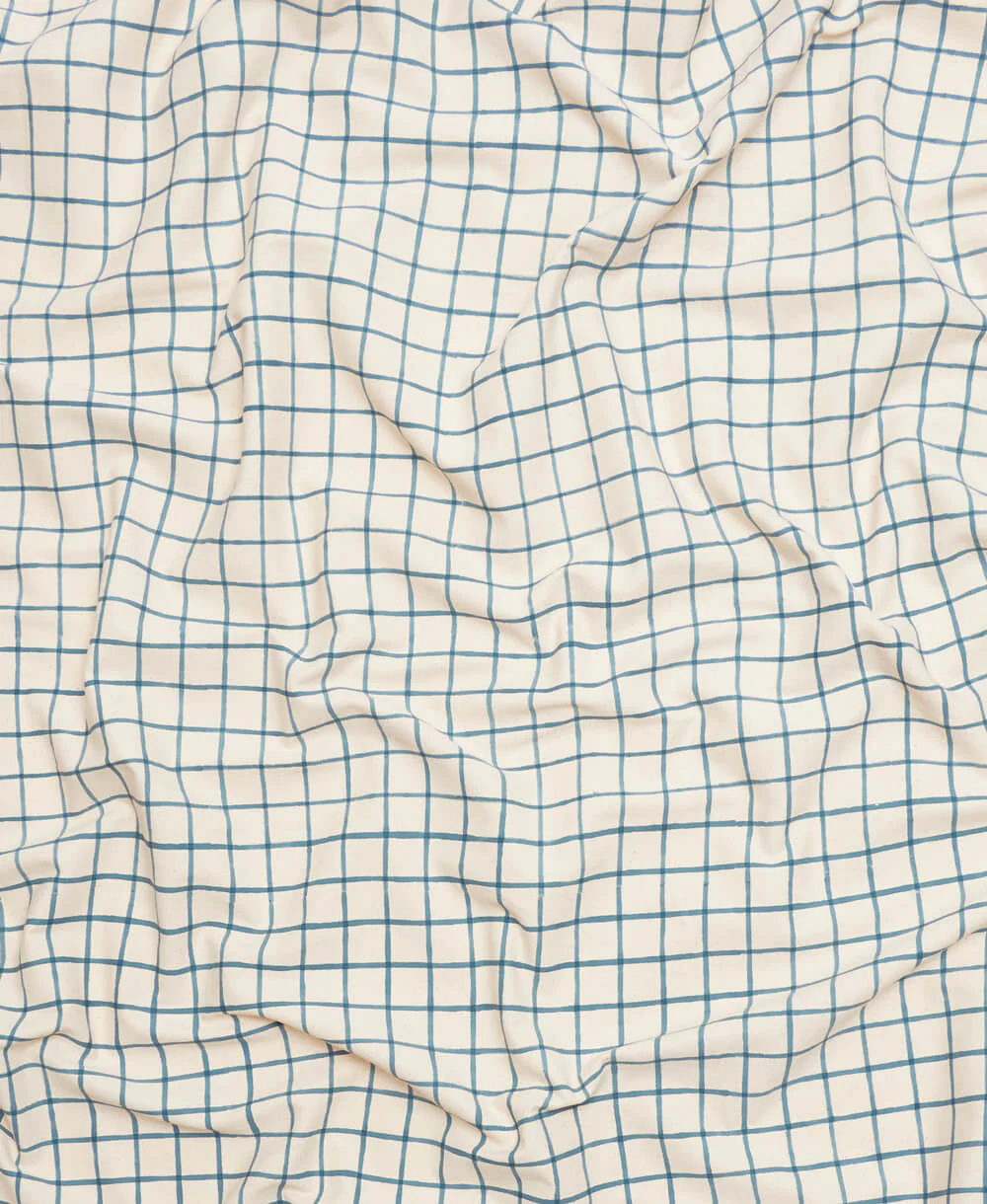 Grid Block Print Tablecloth - Image 3