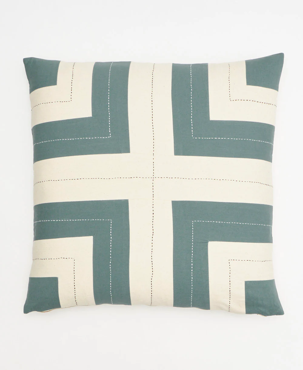 Interlock Throw Pillow - Spruce