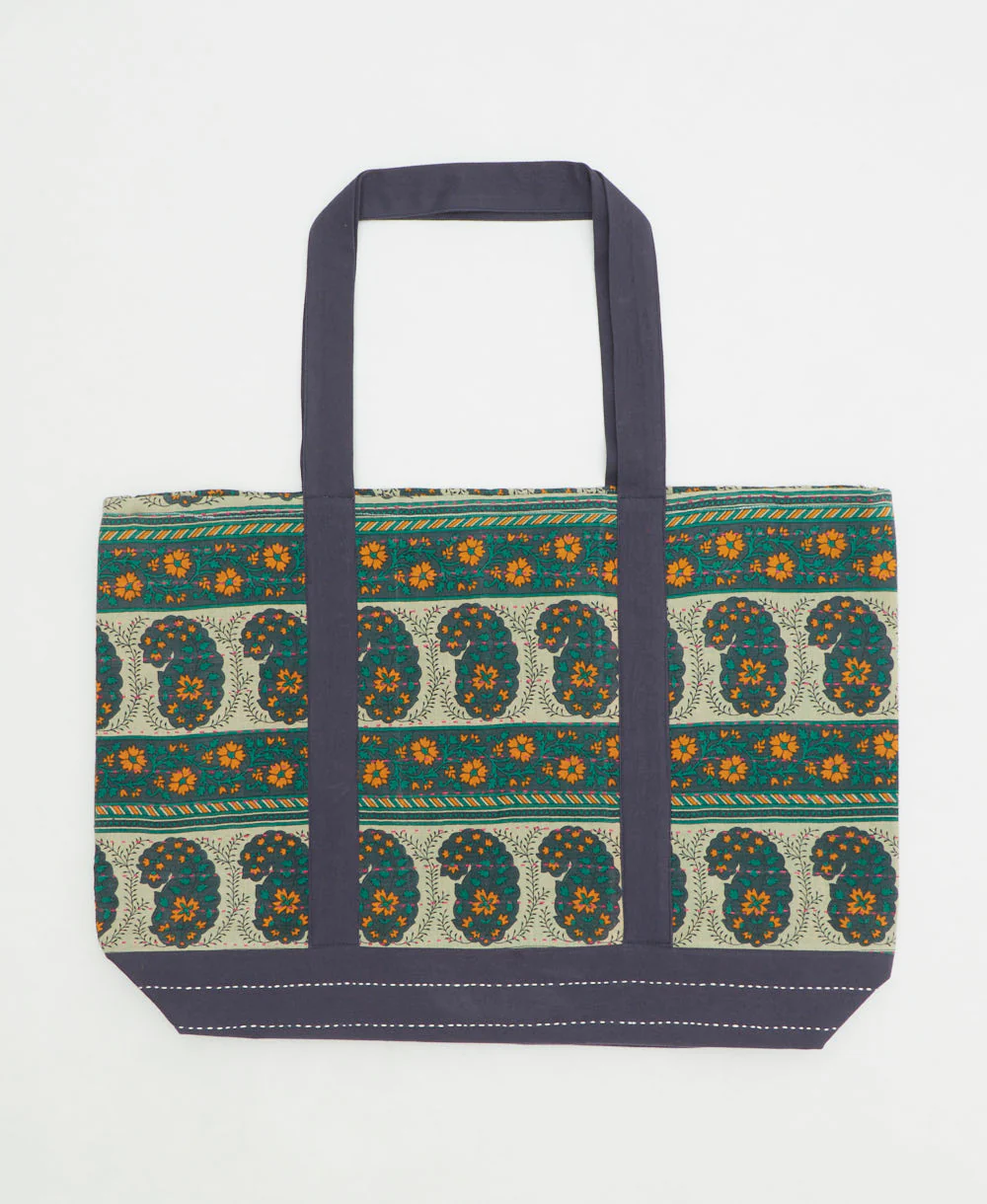 Kantha Canvas Tote Bag - No. 260213