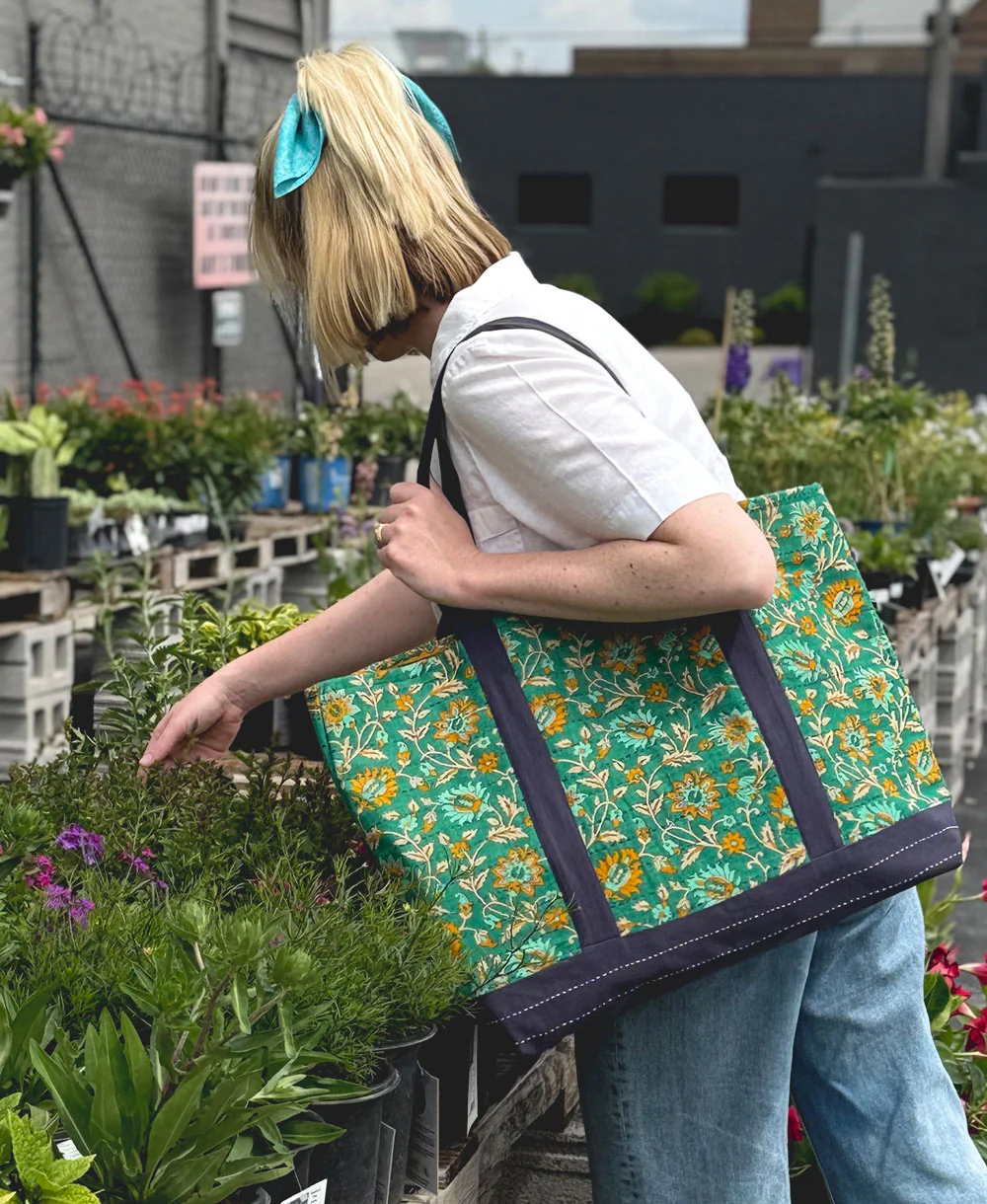 Kantha Canvas Tote Bag - No. 260213 - Image 3