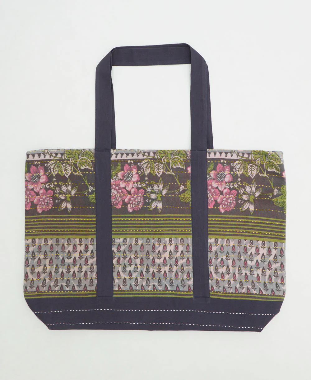 Kantha Canvas Tote Bag - No. 260302