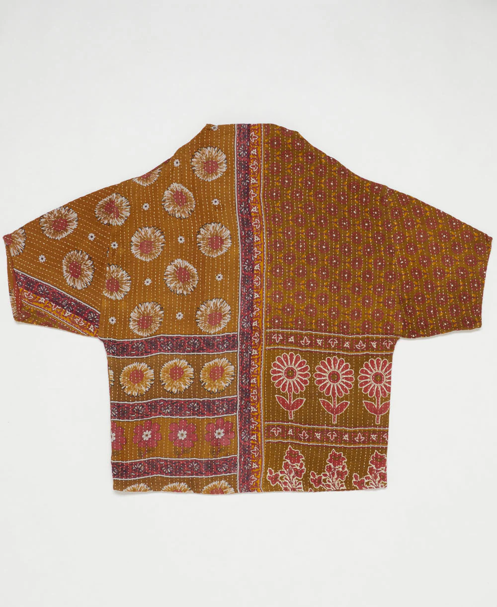 Kantha Cocoon Quilted Jacket - No. 240521