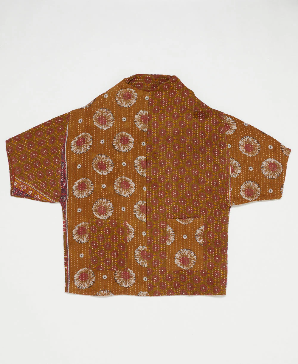 Kantha Cocoon Quilted Jacket - No. 240521 - Image 2