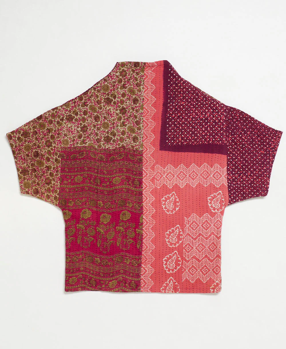 Kantha Cocoon Quilted Jacket - No. 250601