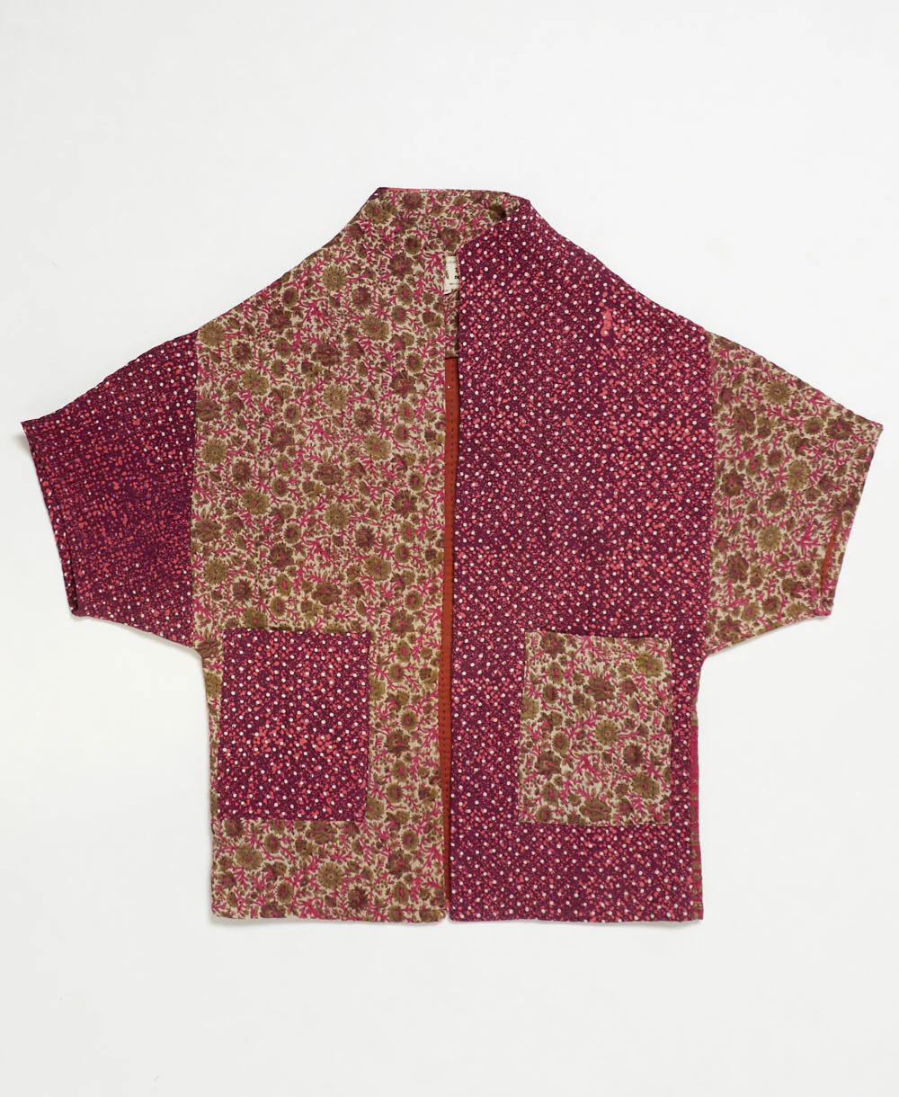 Kantha Cocoon Quilted Jacket - No. 250601 - Image 2
