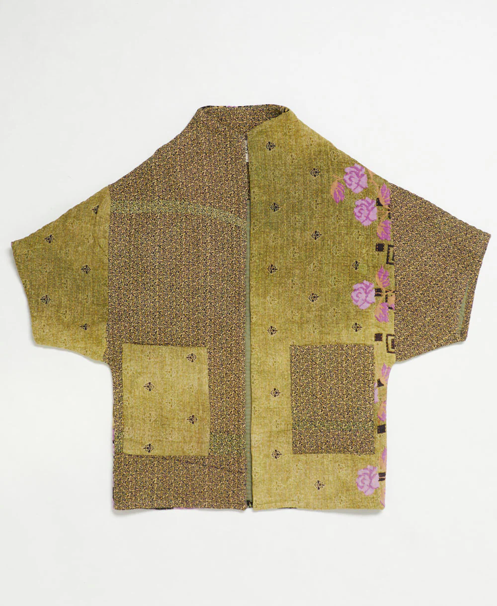 Kantha Cocoon Quilted Jacket - No. 250603 - Image 2