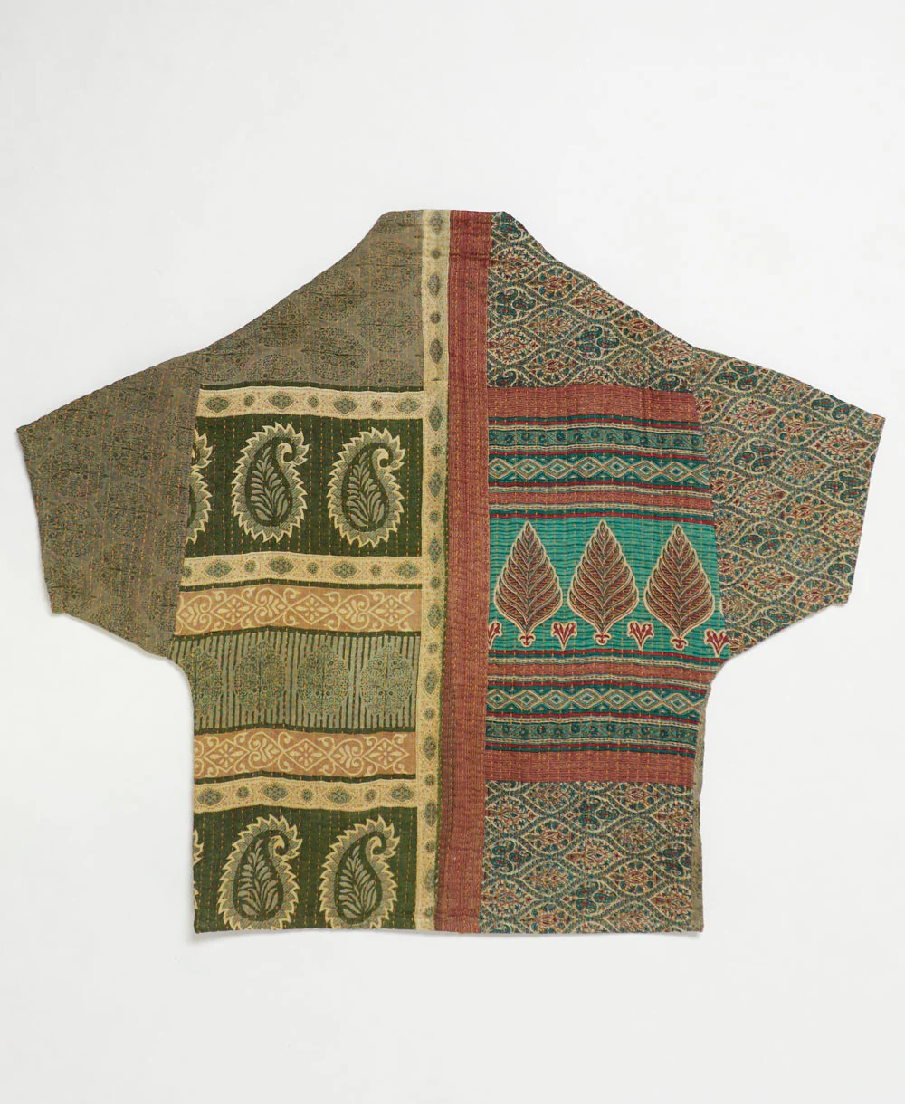 Kantha Cocoon Quilted Jacket - No. 250605