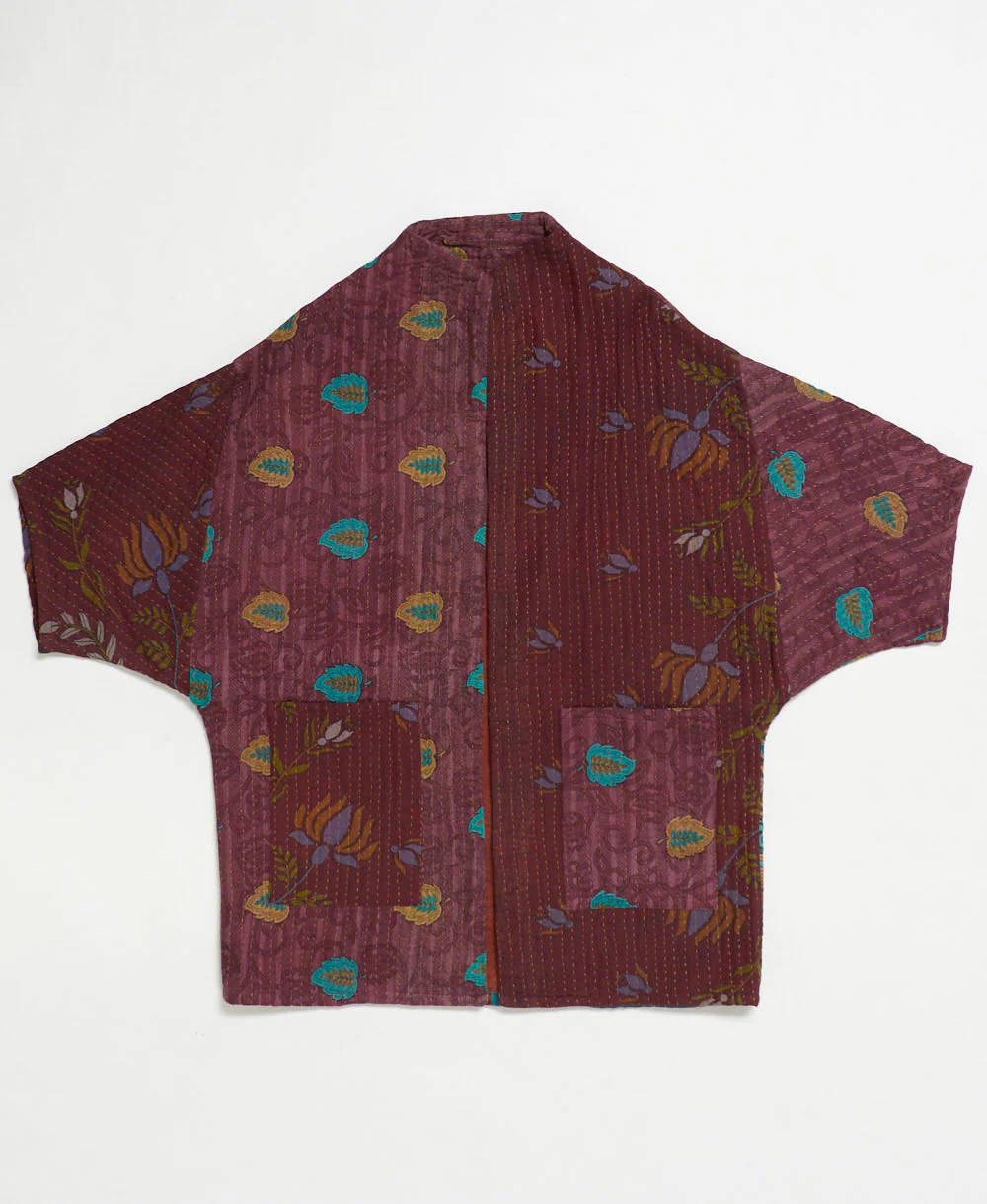 Kantha Cocoon Quilted Jacket - No. 250613 - Image 2