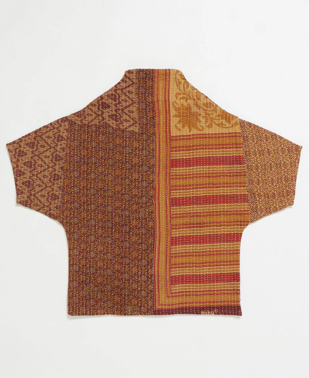 Kantha Cocoon Quilted Jacket - No. 250705