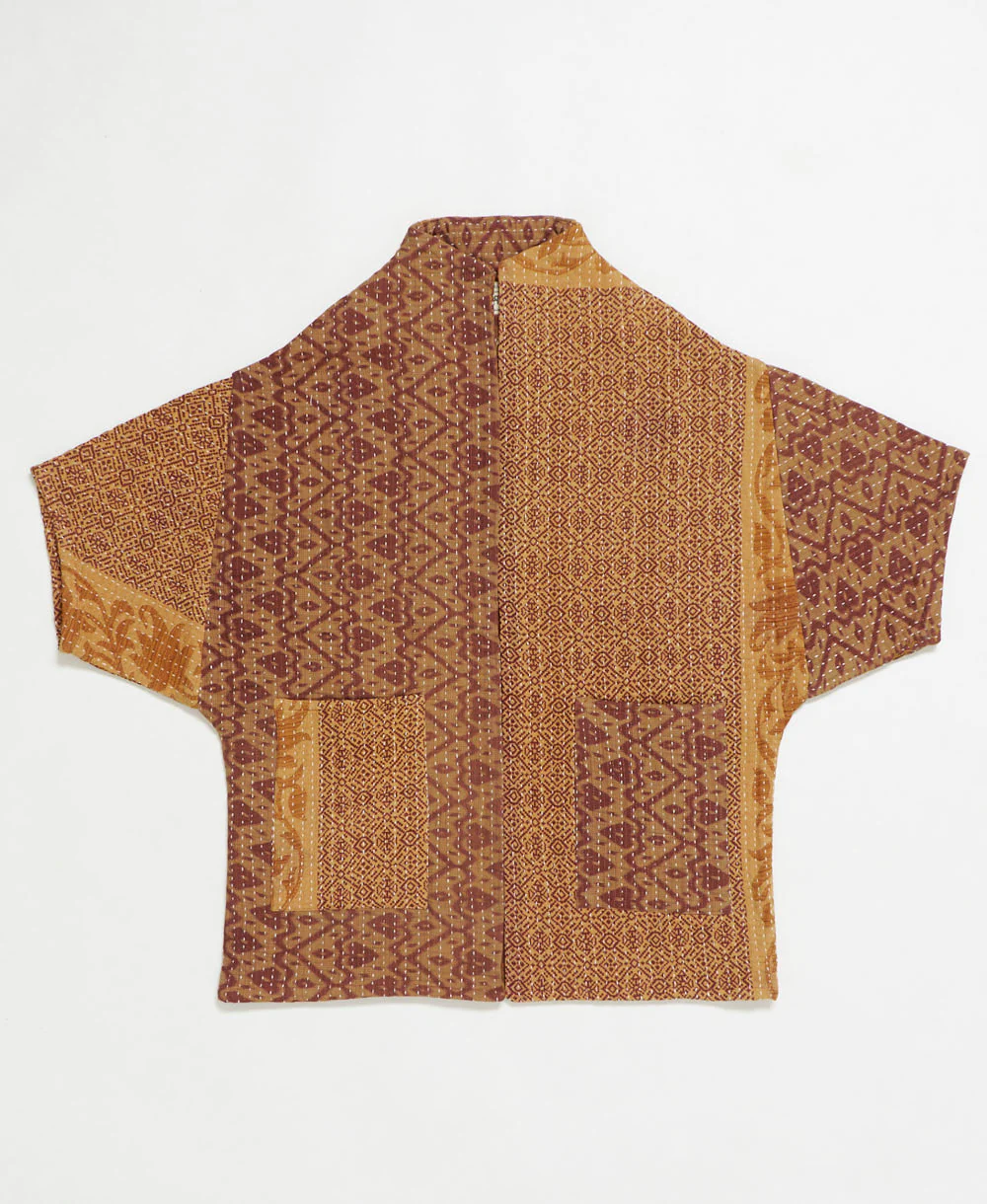Kantha Cocoon Quilted Jacket - No. 250705 - Image 2