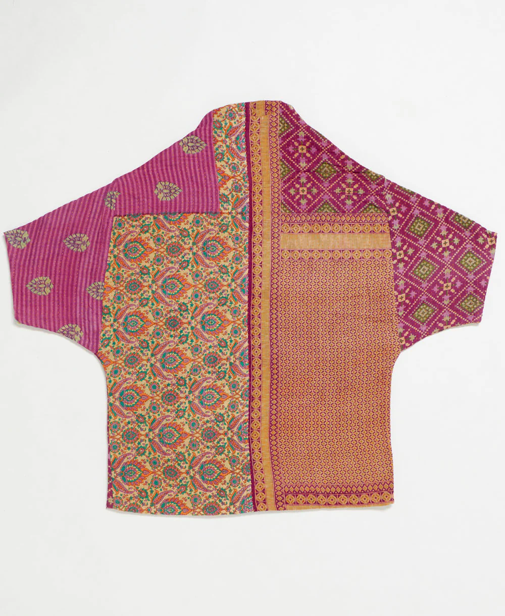 Kantha Cocoon Quilted Jacket - No. 250707