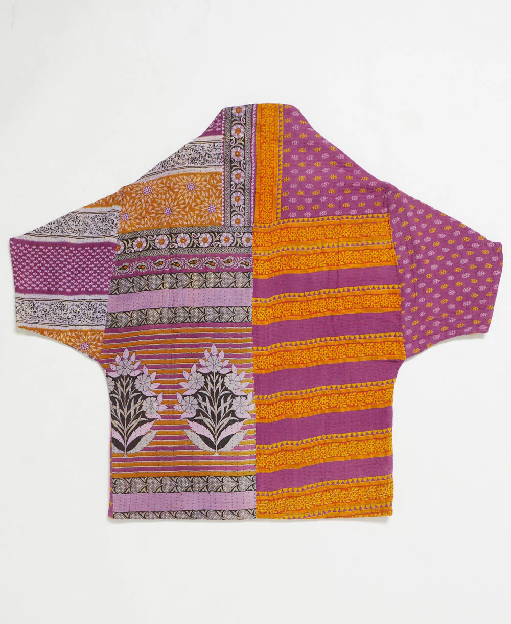 Kantha Cocoon Quilted Jacket - No. 250708