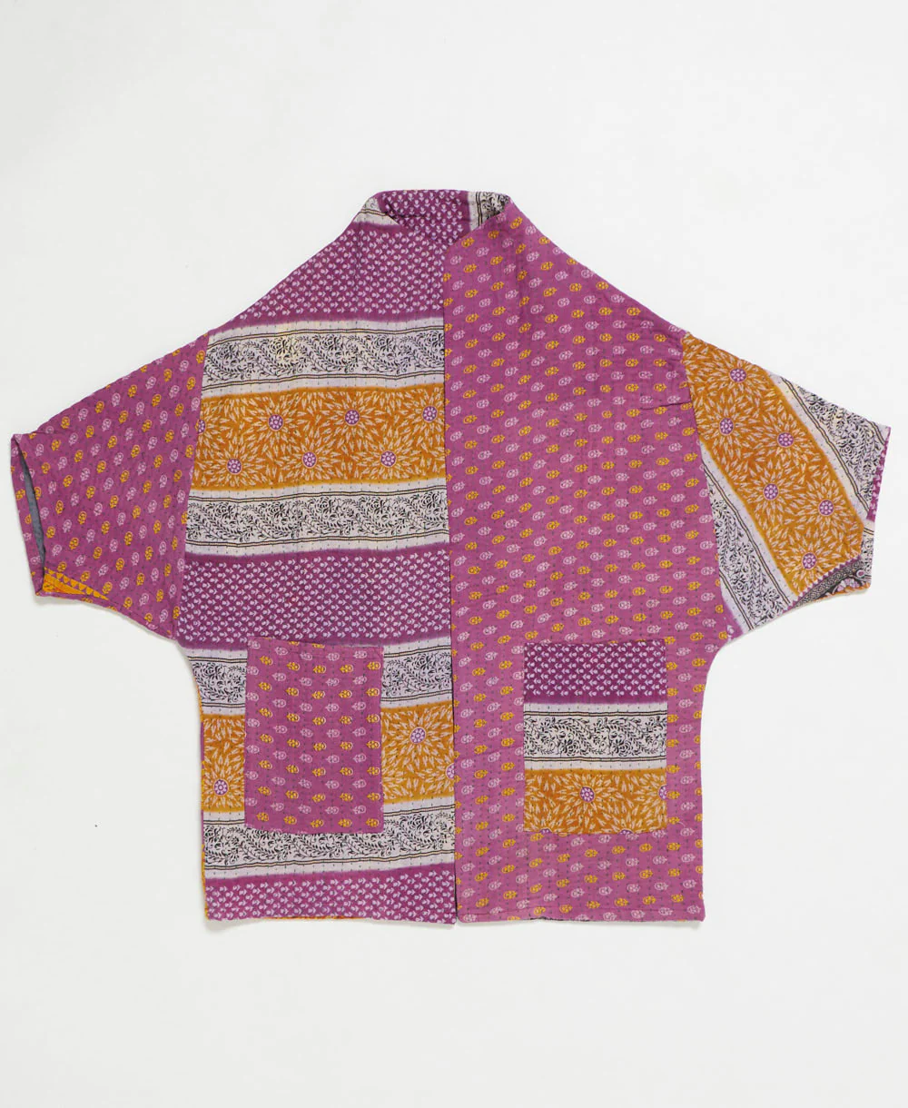 Kantha Cocoon Quilted Jacket - No. 250708 - Image 2