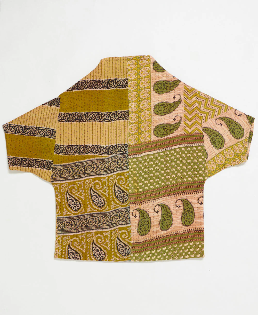 Kantha Cocoon Quilted Jacket - No. 250710