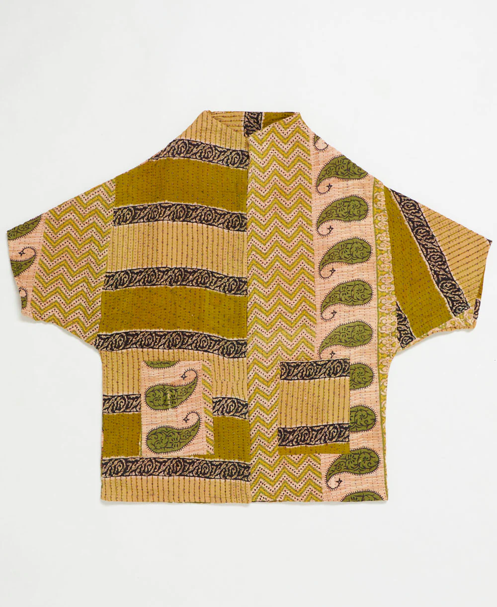 Kantha Cocoon Quilted Jacket - No. 250710 - Image 2