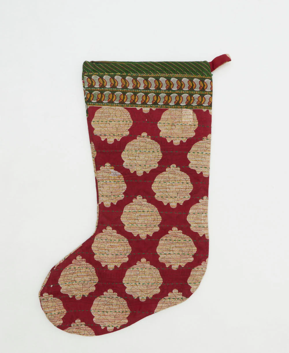 Kantha Holiday Stocking - No. 250710