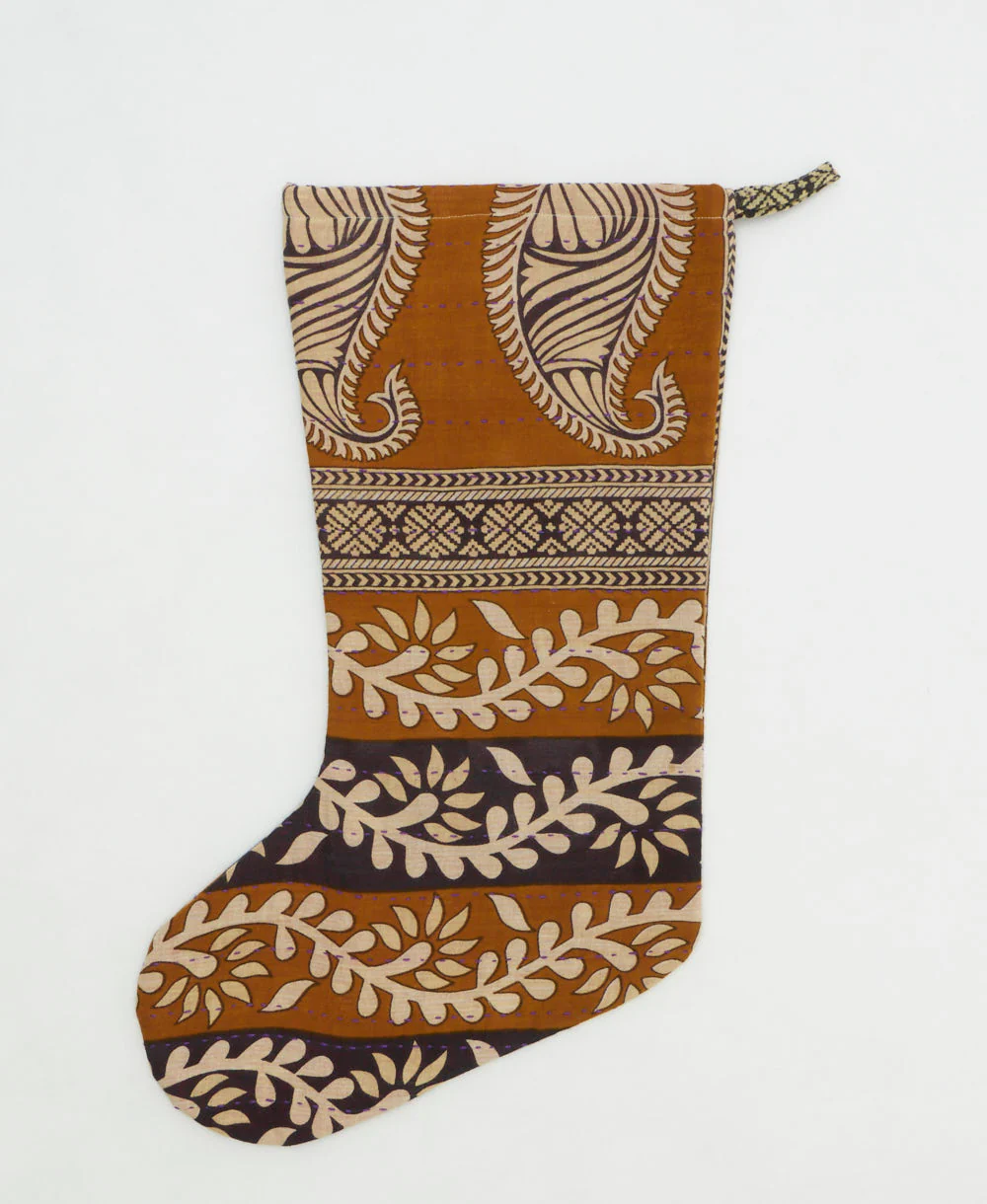 Kantha Holiday Stocking - No. 250716