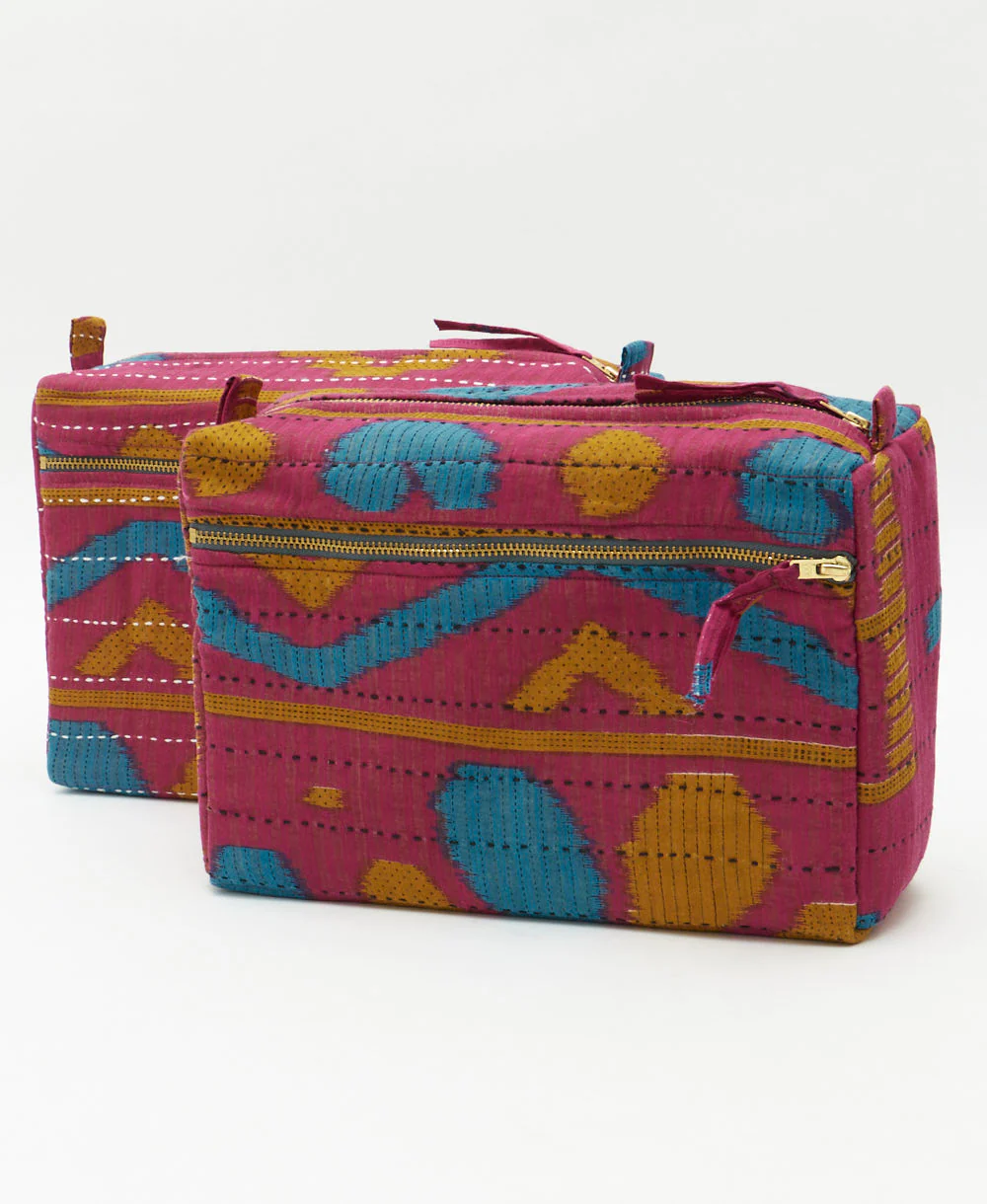 Kantha Large Toiletry Bag - No. 260314 - Image 3