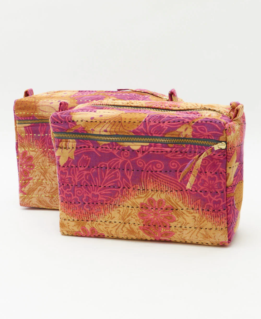 Kantha Large Toiletry Bag - No. 260316 - Image 3