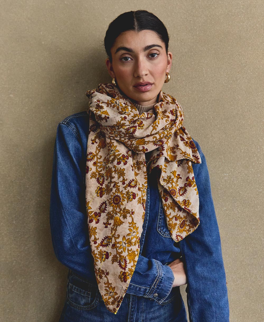 Kantha Long Scarf - No. 250757 - Image 3