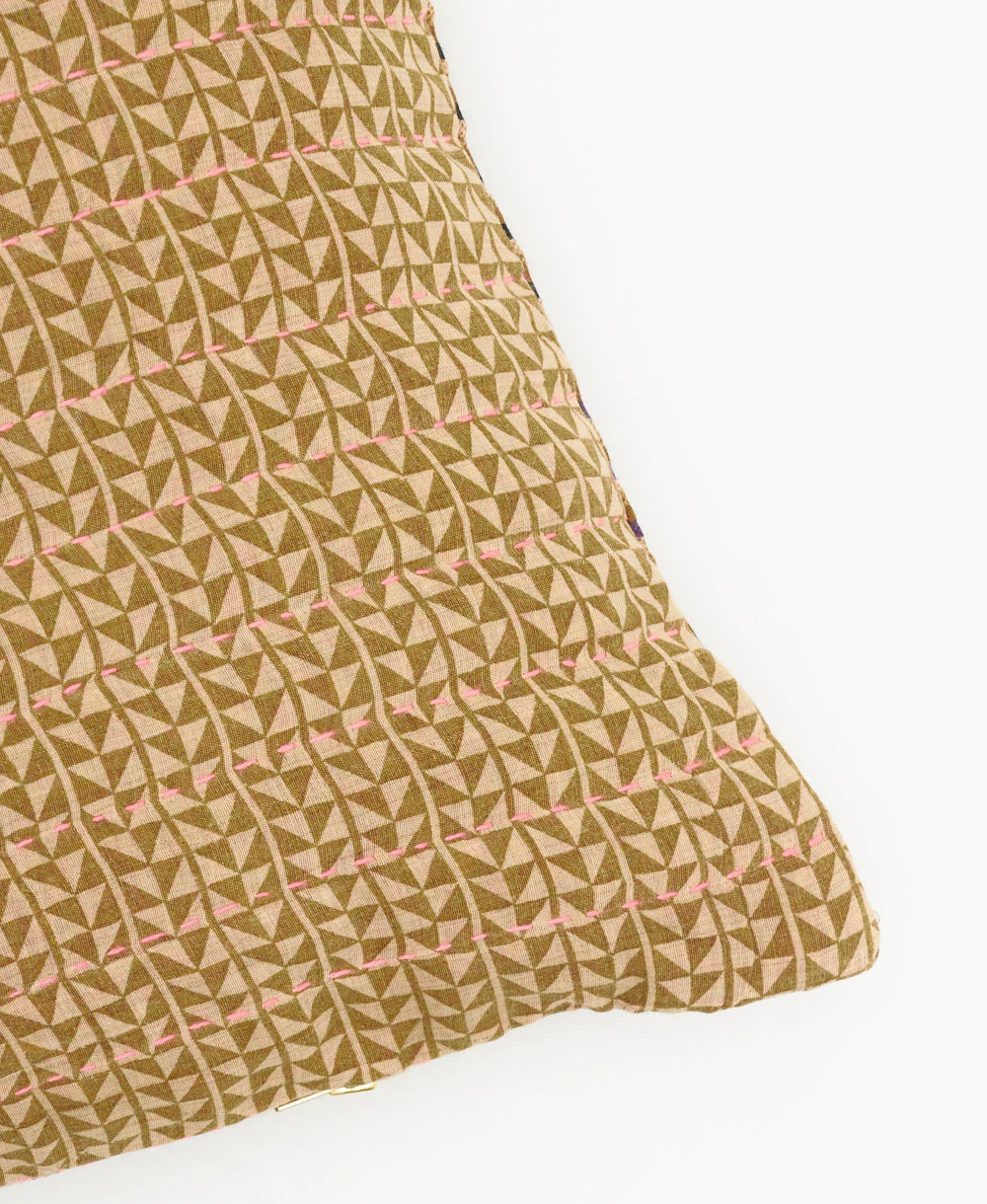 Kantha Lumbar Pillow - No. 240511 - Image 3