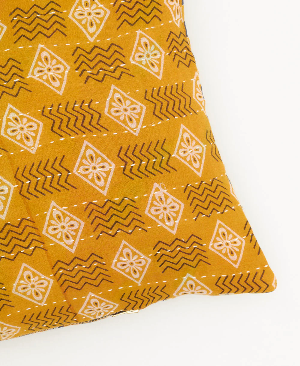 Kantha Lumbar Pillow - No. 250207 - Image 3
