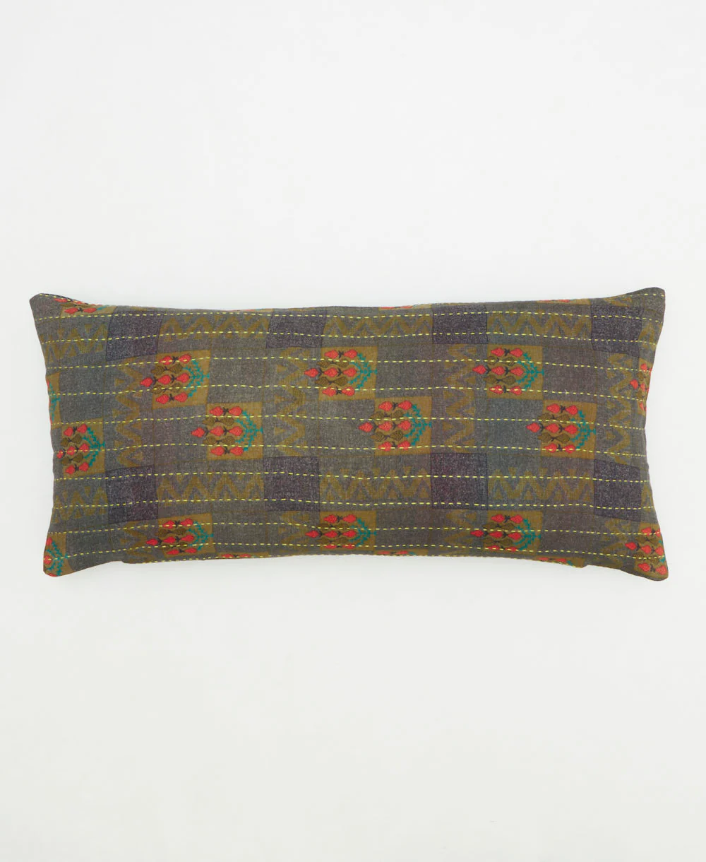 Kantha Lumbar Pillow - No. 260109